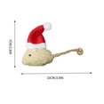 thumbnail image 3 of Xihbxyly Juguete Navideño para Gatos, Diseño de Ratón con Hierba Gatera, Masticable y Divertido, Reduce La Ansiedad Por Separación, Limpieza Dental, Juego En Interiores y Exteriores, Regalo para Aman, 3 of 3