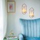 thumbnail image 3 of Metal Wall Lamp Candle Holder Decoration Set 2 Piece Wall Candle Holder with Glass, Wall Candle Hold, 3 of 4