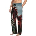 thumbnail image 5 of Cauagu Majestic Red Dragon Mens Pajama Pants Sleep & Lounge Pants,PJ Bottoms with Pockets-XX-Large, 5 of 7