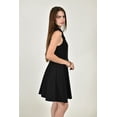 thumbnail image 2 of Vestido camisero con cinturon Roman Fashion /Juvenil, 01677 (Negro) negro CH, 2 of 5