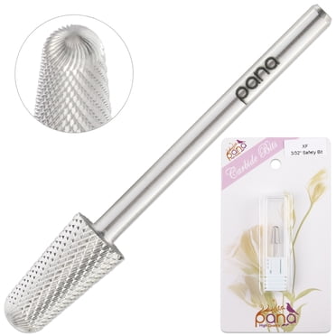 Professional Silver Under Nail Cleaner - Carbide Bit, Extra Fine Grit, 3/32" Shank