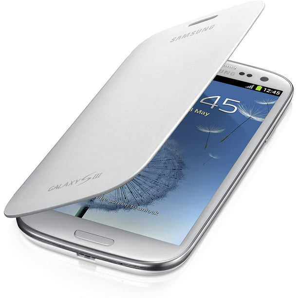 skal næse Inspicere Samsung Galaxy S III i535 Flip Cover Case, White - Walmart.com