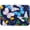 Blue Butterfly, variant on Absorbent Dish Drying Mat for Kitchen Counter - Oil Painting Flowers Microfiber Drying Pad, Reversible Drainer Mats for Countertop, Small 16" x 18"