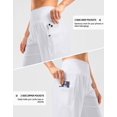 thumbnail image 4 of Bermudas G graduales de cintura alta para mujer, color blanco, talla L, 4 of 7