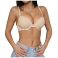 thumbnail image 1 of Betivan Women's Bra Sports Solid Color Lifting Gathering Plus Size Fashion Soft Breathable Everyday Bra Summer Beach Pool Vacation, 1 of 7