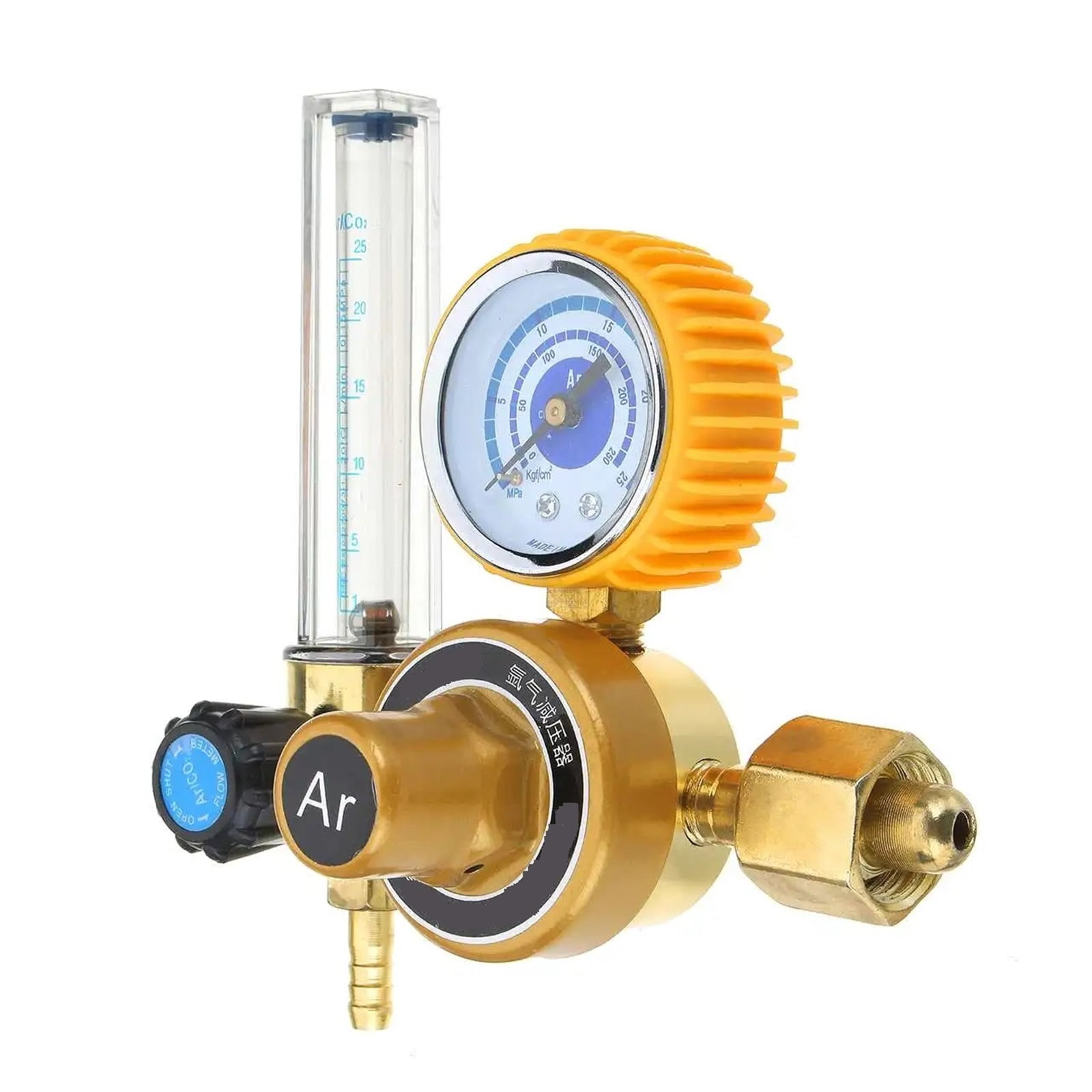 Pressure Reducer G5/8" 0-25Mpa Argon CO2 Mig Tig Flow Meter Gas Regulator Flowmeter Welding Weld Gauge Argon Regulator ,Durable Construction