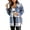 Sky Blue, variant on Flannel Shirts for Women Plaid Jackets Long Sleeve Shackets Womens Button Down Coats Warm Blouses