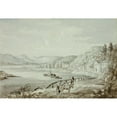 thumbnail image 2 of Elizabeth Murray 14x11 Gold Ornate Wood Frame and Double Matted Museum Art Print Titled - On the Rhine (1841), 2 of 4
