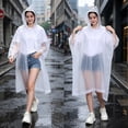 thumbnail image 4 of Raincoat,Outdoor Wear,Thick EVA Reusable Rain Jacket With Extended Length,Waterproof Garment For Hiking Camping And Travel, 4 of 7