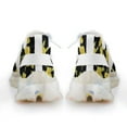 thumbnail image 6 of Three-dimensional, Yellow Flower, Black Background, Gold Walking Shoes for Men Woman Lightweight Tennis Fashion Elastic Sports Shoes Cushion Basketball Shoes, 6 of 7