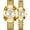 Gold White, variant on Luxury Couple Watches for Men Women Stainless Steel Dress Quartz Watch Set Waterproof His and Hers Analog Wrist Watches with Diamond Dial, Date Display, Luminous Hands