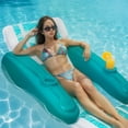 thumbnail image 5 of XtremepowerUS Sunchaser Floating Chaise Pool Lounger for Adult with Headrest, Footrest, Cupholder, 5 of 6