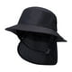 thumbnail image 4 of Sombrero de pescador ligero para surfear con correa para la barbilla, protección para el cuello, ala ancha, sombrero para el sol Negro, 4 of 7