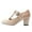 01 Beige, variant on Mary Jane Shoes Women,Modern Dance Indoor Friendship Square National Standard Mary Jane Shoes for Dance Activities,White Mary Janes for Women,03 Khaki,5.5