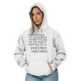 thumbnail image 4 of Letter to Noah's Ark Late Unicorns Hoodie Sweatshirt Women Brisco Brands X, 4 of 6