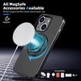 thumbnail image 2 of for iPhone 15 Phone Case with Tempered Glass Screen Protector Mag-Safe Wireless Charging 360° Rotatable Invisible Kickstand Bumpers Shockproof Protective Cover for Women Men Black, 2 of 14