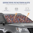 thumbnail image 4 of Xecao Leaves Flower for Foldable Car Sun Shades (2-Pack) offer sun protection with an easy-fold design for convenient windshield shading., 4 of 7