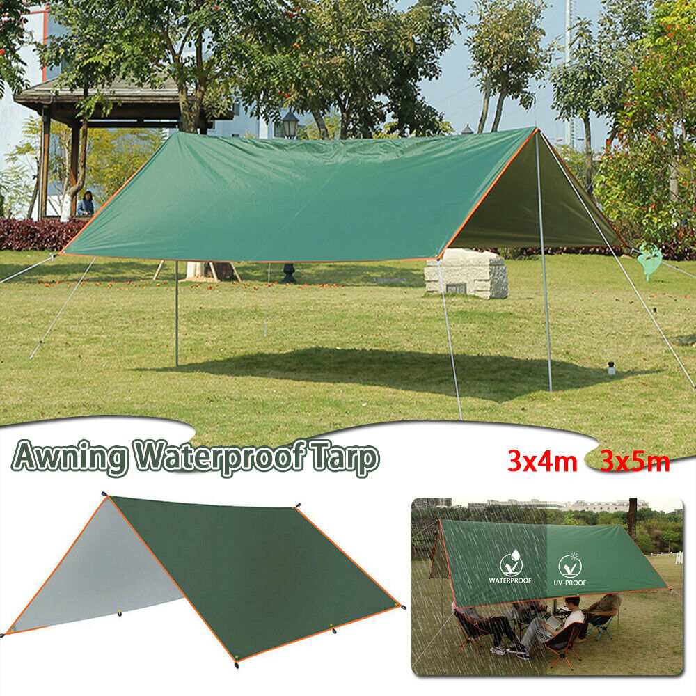 Waterproof Camping Tarp Shelter Ultralight Hammock Rain Fly ...