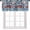 Construction-1, variant on Sports Curtain Valances, Blue Honeycomb Grid Basketball Baseball Football Soccer Short Rod Pocket Window Treatment for Kids Boys Teens Bedroom Kitchen Cafe 54x18inch