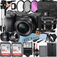 thumbnail image 1 of Sony Alpha a6400 Mirrorless Digital Camera with 16-50mm Lens + 2 Pack SanDisk 64GB Card + Flash + ZeeTech Accessory Bundle, 1 of 1