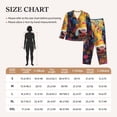 thumbnail image 4 of Haiem Colorful Daisy Sunflower Cow Pattern Women’s Long-sleeve Sleepwear,Sleepwear Set,2-piece Loungewear Set,Soft PJs Comfy Nightwear with Pockets-XX-Large, 4 of 7