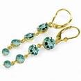 thumbnail image 2 of Galaxy Gold 14k Yellow Gold Chandelier Earrings with Natural Blue Topaz, 2 of 3