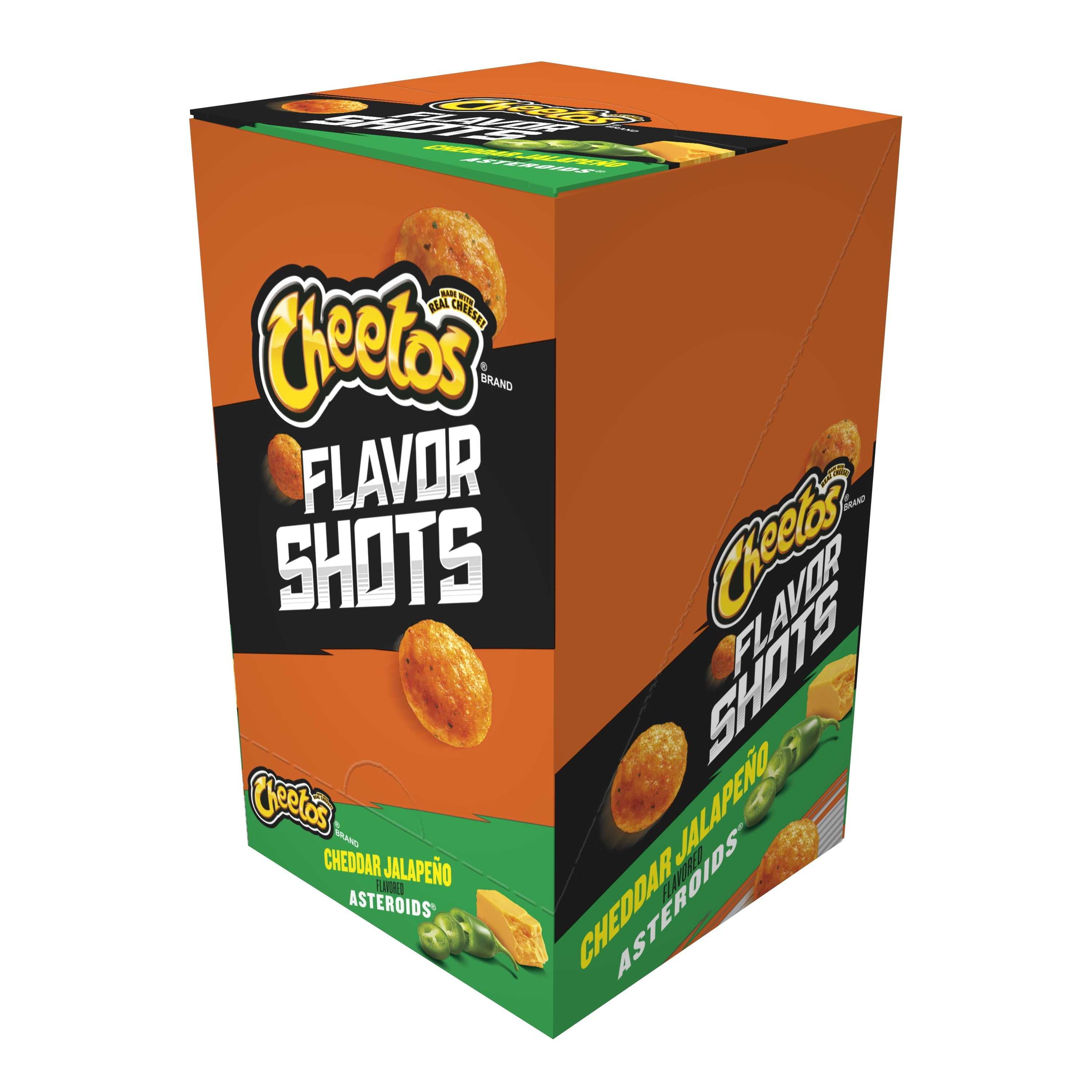 Cheetos Flavor Shots, Cheddar Jalapeno Asteroids, 1.25 oz Bags, 6 Count