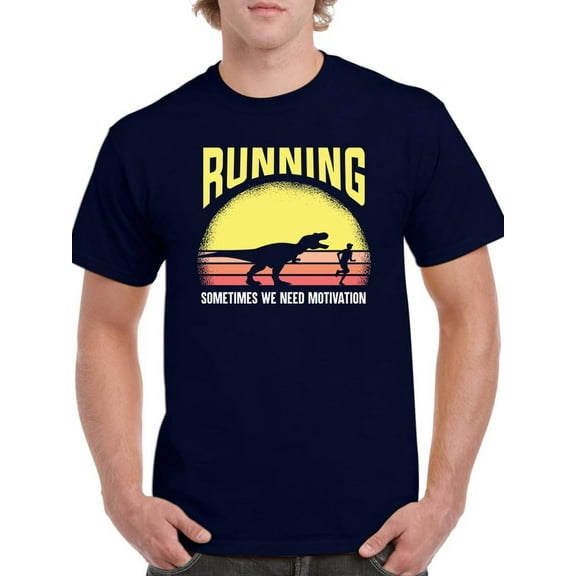 Running Motivation T-Shirt Men -Smartprints Designs, Male Large