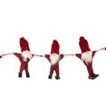 thumbnail image 3 of Northlight Knit Gnome Novelty Christmas Garland - 3.5' x 4.5" - Red - Unlit, 3 of 3
