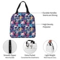 thumbnail image 3 of Rocae cool Skull colorful for Insulated Lunch Bag for Women Men,Large Lunch Box for Work School Picnic Hiking Daytrip, 3 of 5