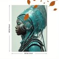 thumbnail image 3 of Futuristic African Queen Canvas Print, Afro Portrait Wall Art for Living Room Bedroom Office Apartment Hallway Home Decor, 3 of 8