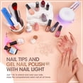 thumbnail image 3 of Gellen Gel Nail Polish Kit, 8 Nudes Pink Brown Colors Gel Polish Set With 36W UV Light Nail Dryer, 504Pcs Coffin Fake Nails Tips Glue Gel Nail Prep Kit, Gel Top and Base Coat, Manicure Tools, 3 of 7