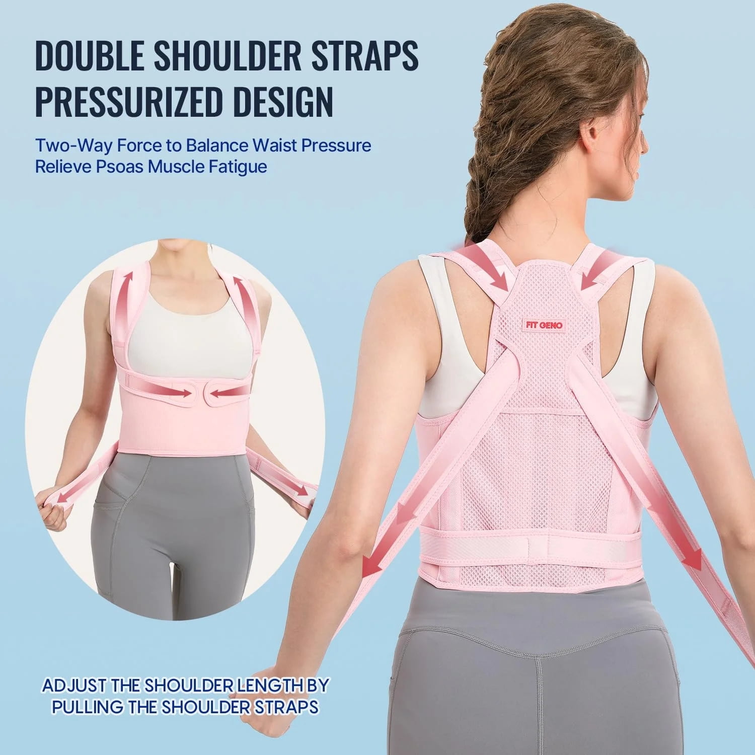 Back Brace Posture Corrector for Women: Shoulder Straightener Adjustable Full Back Support Upper and Lower Back Pain Relief - Scoliosis Hunchback Hump Thoracic Spine Corrector Small