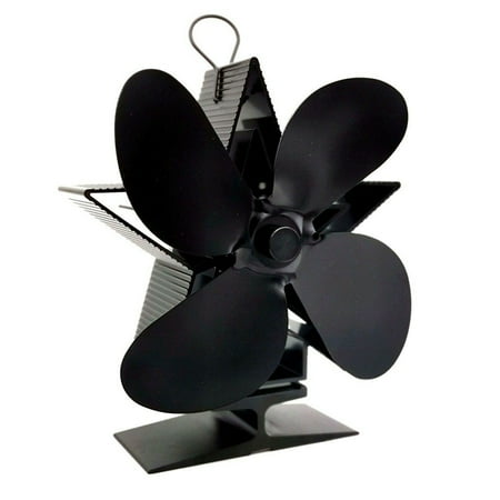 

4Blade Silent Circulation Wood Burning Real Hot Power Fireplace Fan