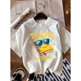 thumbnail image 2 of Girls & Boys "Cool School Cotton Graphic Tees, Back To School Clothes Girls, Black Summer Shirts With Book Character Design, Gift For First Day Of School, Round Neck Short Sleeve T-Shirt, 2 of 3