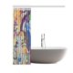 thumbnail image 2 of Cortina de Ducha ABPHQTO Graffiti Tela Impermeable 150x180 cm, 2 of 2