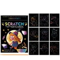 thumbnail image 1 of Reusable Scratch Art Drawing Set, 24-Page DIY Craft Kit with Stencils, Creative Activity for Kids, Perfect for Birthday Gifts, Classroom Projects, and Holiday Fun, 1 of 8