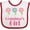 White and Red, variant on Inktastic Grandma's Girl Grandaughter Girls Baby Bib