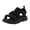 Black, variant on Devotion Max T Strap Women's Sandals Vetiver Green Size 5 M