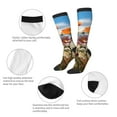 thumbnail image 3 of Logiee Vibrant Field Of Blossoms Print Gift Stocking Stuffers,Adult Stockings,Novelty Socks,Funny Socks Birthday Running Walking Sleeping, 3 of 6