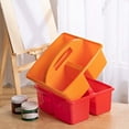 thumbnail image 4 of Sinyiin Plastic Divided Basket Portable 3Compartments Storage Caddy with Carrying Handle, 4 of 17