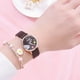 thumbnail image 2 of Conjunto de pulsera y reloj con correa de viento para dama, regalo para estudiante, 2 of 6