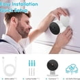 thumbnail image 3 of AI Smart Security Camera: 360° Panoramic View, 960P FHD Night Vision, Human Tracking, Two-Way Audio, 24/7 Recording for Home/Pet/Baby/Outdoor, 3 of 7