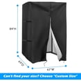 thumbnail image 5 of Squat Rack Cover, Waterproof Outdoor Gym Equipment Covers with Zipper for Squat Rack/Weight Lifting Rack/Home Gym Workout Equipment, 5 of 9