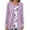 Purple, variant on Enjoytime Women Blouses Printing Patchwork Fake Two-Piece Long Sleeve Shirts Fall Winter Trendy Womens Business Casual Tops Plus Size Clothes Khaki XL
