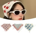 thumbnail image 5 of Fashionable Triangular Knit Hair Scarf Versatile Hair Accessory for Women Retro Hair Decoration Triangle Hair Scarf, 5 of 8
