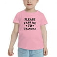 thumbnail image 2 of Please Pass Me To Grandma Cute Toddler T Shirts for Boys Girls (Pink, 3T), 2 of 5