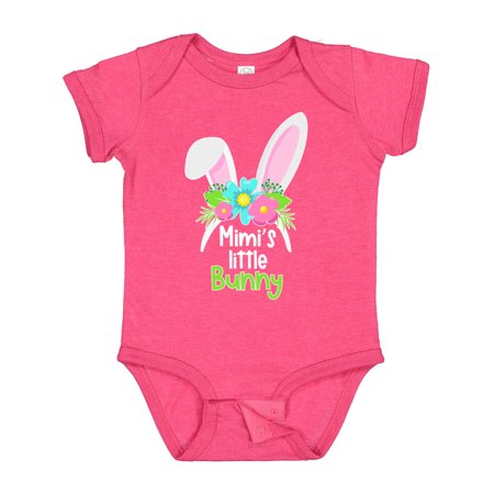 

Inktastic Mimi s Little Bunny Cute Easter Bunny Ears Gift Baby Boy or Baby Girl Bodysuit