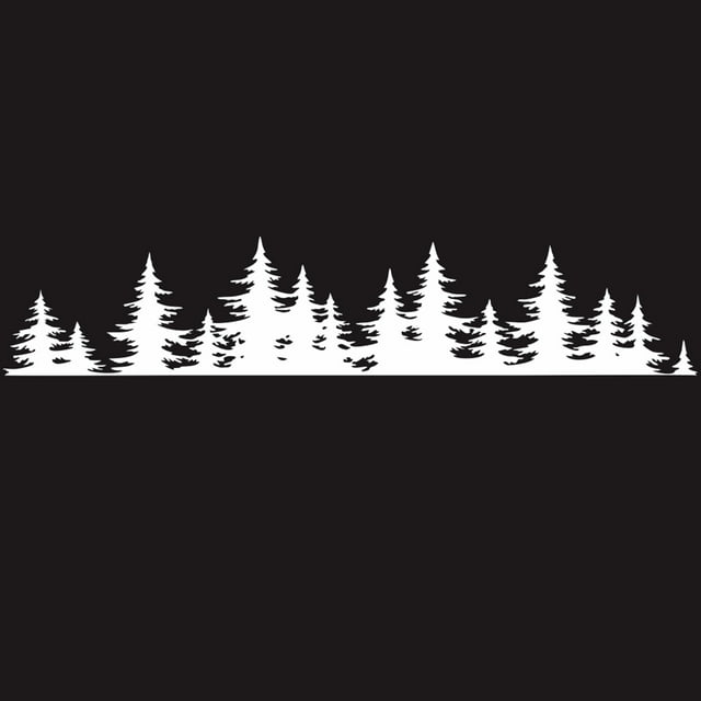Pine Tree Forest Car Sticker Vinyl Decal Window Car Body Decor Sticker