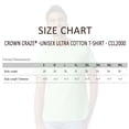 thumbnail image 5 of Crown Craze® Unisex Short Sleeve T-Shirt, 100% Cotton Plain Comfortable Tee (Dark-Heather, M), 5 of 6